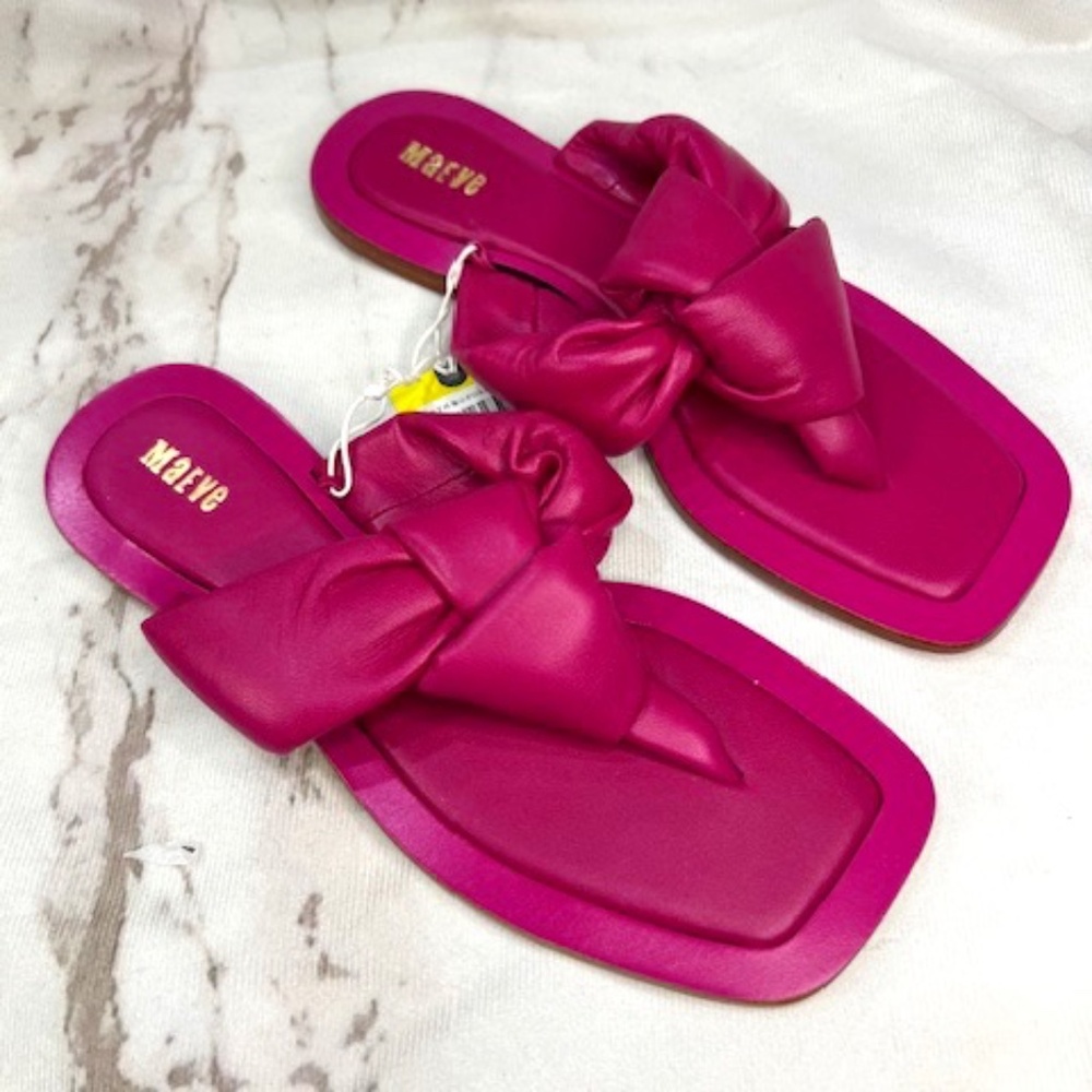 Anthropologie - Maeve Pink/Rose Sandals - NWT
